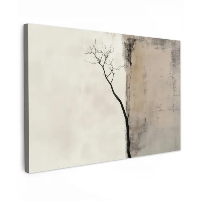 Wabi sabi - Plant - Beige Tuinposter op houten frame 2 cm dik klein -3d