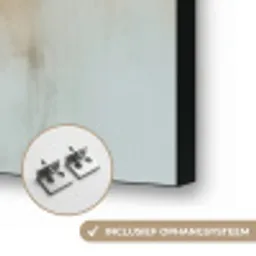 Kind - Moeder - Waterverfschilderij Textielframe zwart klein -USP_ophangsysteemNL