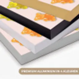 Kleur - Snoep - Roze Textielframe zwart klein -USP_kleurenNL