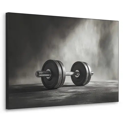 Halter - Gewichten - Zwart Textielframe zwart klein -3d