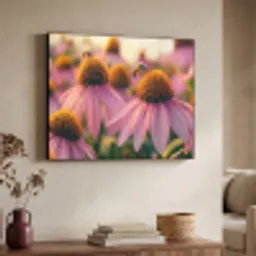 Bloemen - Paars - Bijen Textielframe - compleet frame klein -sfeer3
