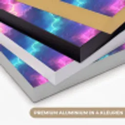 Storm - Bliksem - Regenboog Textielframe zwart klein 947 -USP_kleurenNL
