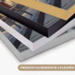 Zeilboot - Zon - Pier - Hout Textielframe zwart klein -USP_kleurenNL