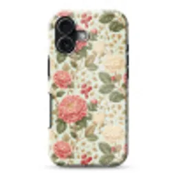 Klassiek - Botanisch - Veelkleurig Toughcase MagSafe Apple iPhone 17 klein 1017 -3d