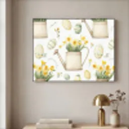 Gieter - Bloemen - Eieren Textielframe - compleet frame klein -sfeer2