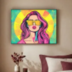 Zonnebril - Vrouw - Zonnig - Geel Textielframe zwart klein -sfeer1
