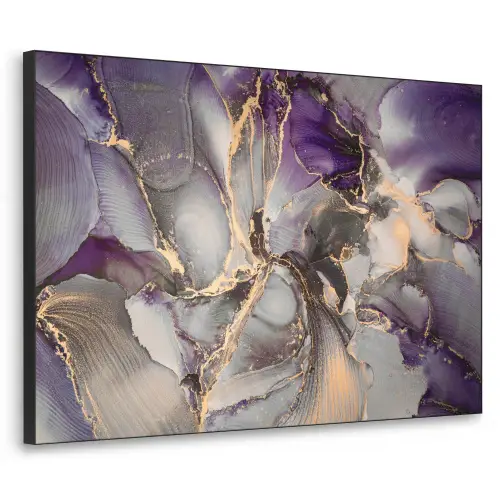 Goud - Paars - Marmer Textielframe - compleet frame klein -3d