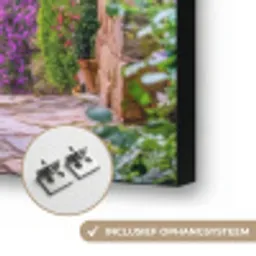 Doorkijk - Toscane - Landschap - Poort Textielframe zwart klein -USP_ophangsysteemNL