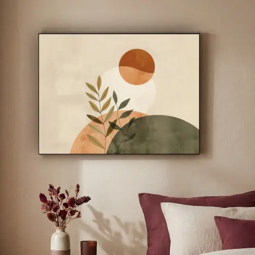 Takken - Vormen - Abstract Textielframe - compleet frame klein -sfeer1