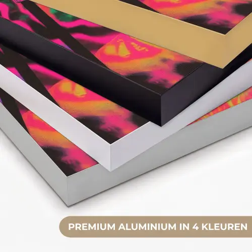 Neon - Vrouw - Microfoon Textielframe zwart klein -USP_kleurenNL