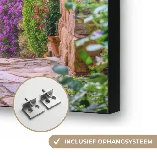 Doorkijk - Toscane - Landschap - Poort Textielframe zwart klein -USP_ophangsysteemNL