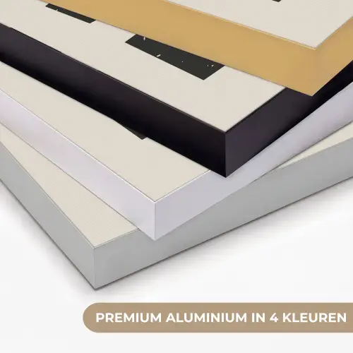 Eten - zwart - Japandi - Wit Textielframe zwart klein -USP_kleurenNL