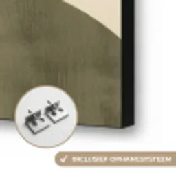 Takken - Vormen - Abstract Textielframe zwart klein -USP_ophangsysteemNL