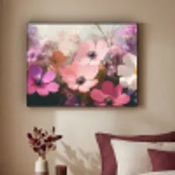 Bloemen - Kleurrijk - Bloei Textielframe - compleet frame klein -sfeer1