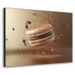 Chocolade - Macarons - Eten - Snoep Textielframe - compleet frame klein -3d