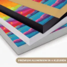 Ijsschots - Pinguïn - Abstract - Lucht Textielframe zwart klein -USP_kleurenNL