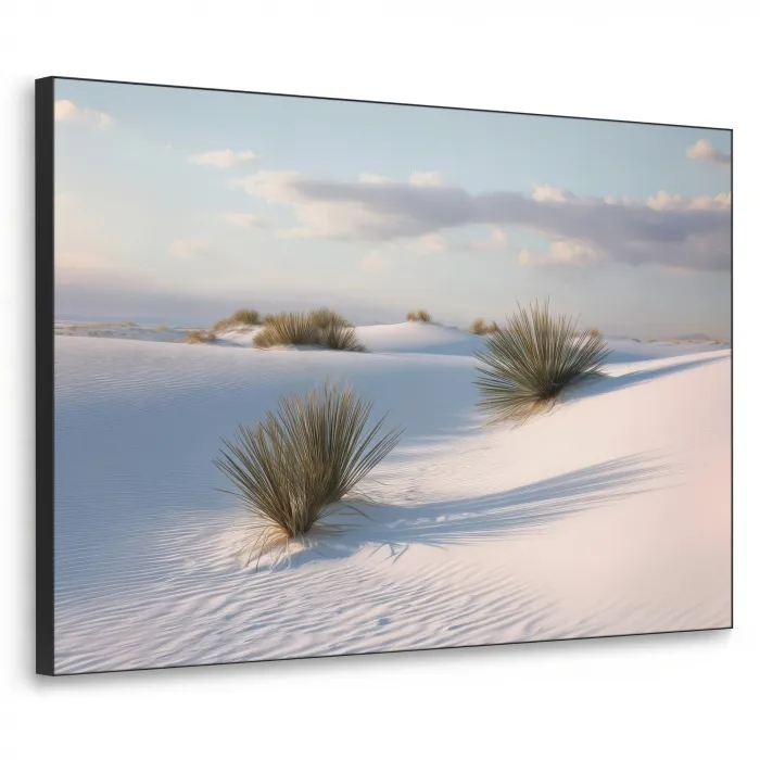 Duinen - Gras - Wolken - Beige Textielframe - compleet frame klein -3d