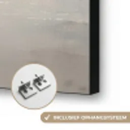 Roeiboot - Zee - Horizon Textielframe zwart klein -USP_ophangsysteemNL