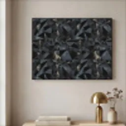 Driehoeken - Abstract - Donker Textielframe zwart klein 947 -sfeer2