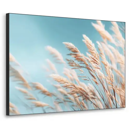 Siergras - Wind - Lichtbruin Textielframe - compleet frame klein -3d