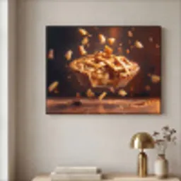Appel - Taart - Warm - Eten Textielframe - compleet frame klein -sfeer2