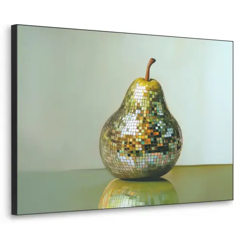 Fruit - Disco - Art - Glitter Textielframe zwart klein -3d