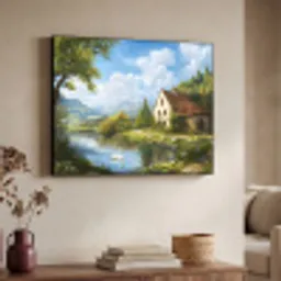 Zwaan - Bomen - Rust Textielframe - compleet frame klein -sfeer3