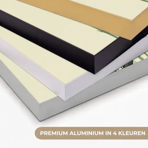 Abstract - Natuur - Kunst - Zon - Modern Textielframe zwart klein -USP_kleurenNL