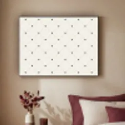 Streep - Hart - Wit - Zwart Textielframe - compleet frame klein 947 -sfeer1