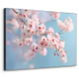 Takken - Bloesems - Roze Textielframe zwart klein -3d