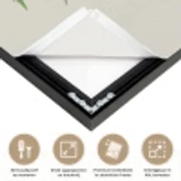 Bamboestengels - Sierlijk - Groen Textielframe zwart klein -USP_feed_closeupNL