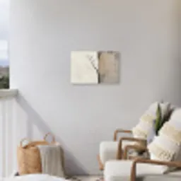 Wabi sabi - Plant - Beige Tuinposter op houten frame 2 cm dik klein -sfeer1