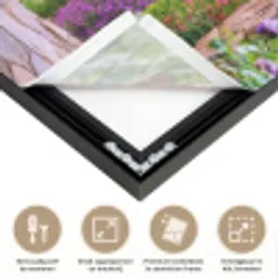 Doorkijk - Toscane - Landschap - Poort Textielframe zwart klein -USP_feed_closeupNL