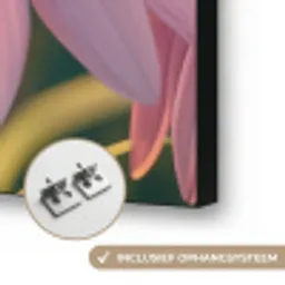 Bloemen - Paars - Bijen Textielframe zwart klein -USP_ophangsysteemNL