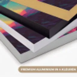 Sterren - Bergen - Kleurrijk Textielframe zwart klein -USP_kleurenNL