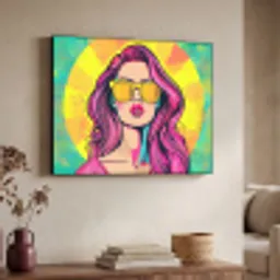 Zonnebril - Vrouw - Zonnig - Geel Textielframe zwart klein -sfeer3
