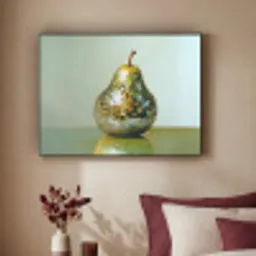 Fruit - Disco - Art - Glitter Textielframe - compleet frame klein -sfeer1
