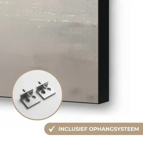 Roeiboot - Zee - Horizon Textielframe zwart klein -USP_ophangsysteemNL