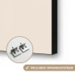 Bloem - Wit - Vaas - Quote Textielframe zwart klein -USP_ophangsysteemNL