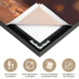 Appel - Taart - Warm - Eten Textielframe zwart klein -USP_feed_closeupNL