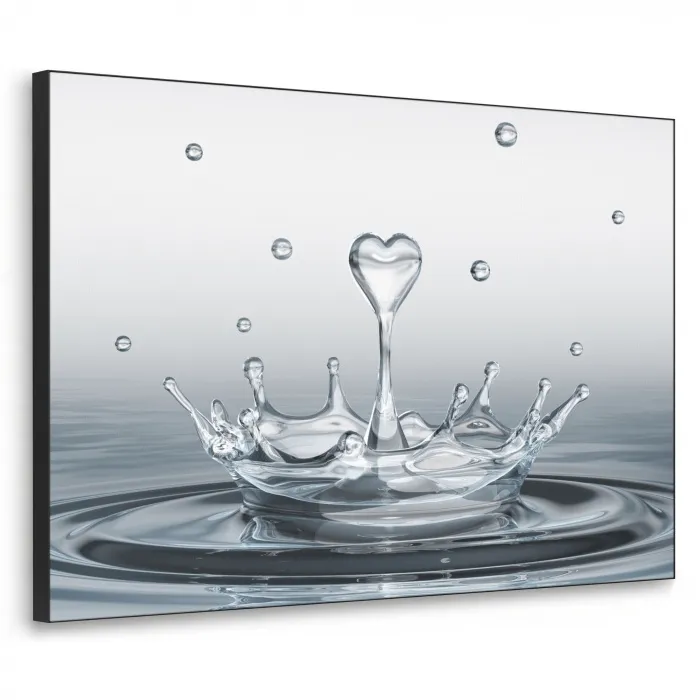 Abstract - Modern - Water - Hart Textielframe - compleet frame klein -3d