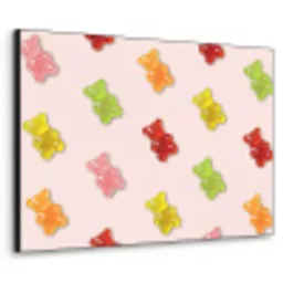 Kleur - Snoep - Roze Textielframe - compleet frame klein -3d