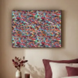 Spat - Abstract - Waterverf - Multi Textielframe - compleet frame klein 947 -sfeer1