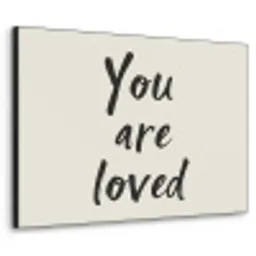 Minimalistisch - Beige - Love Textielframe - compleet frame klein -3d