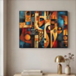 Figuren - Abstract - Symbolen Textielframe - compleet frame klein -sfeer2
