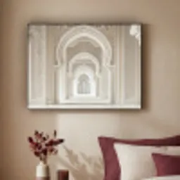 Moskee - Architectuur - Ramadan - Islamitische Textielframe zwart klein -sfeer1