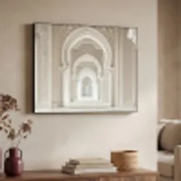 Moskee - Architectuur - Ramadan - Islamitische Textielframe zwart klein -sfeer3