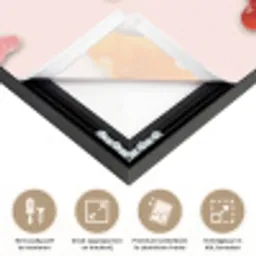 Kleur - Snoep - Roze Textielframe zwart klein -USP_feed_closeupNL