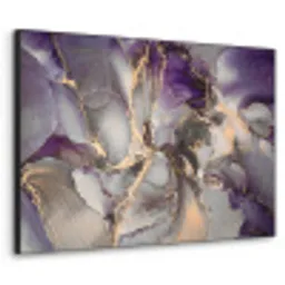 Goud - Paars - Marmer Textielframe - compleet frame klein -3d