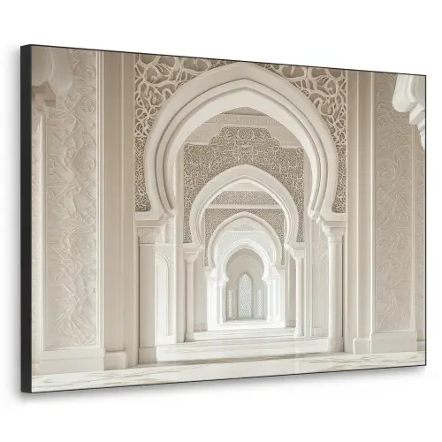 Moskee - Architectuur - Ramadan - Islamitische Textielframe zwart klein -3d